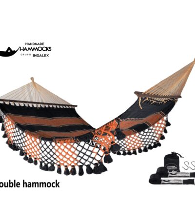 Hammock with Wooden Spreader Bars