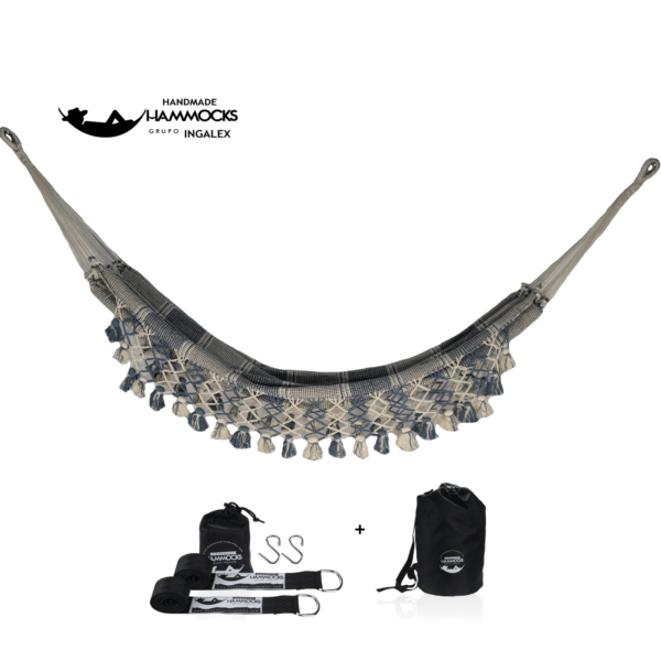 hanging handwoven hammock